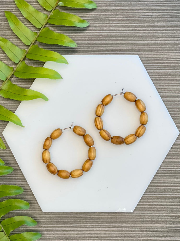 Opalite and gold necklace and earrings