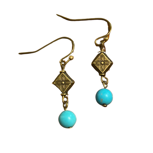 Earrings - Makenna Turquoise - Hedge and Fox