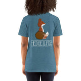 Hedge and Fox Heather Deep Teal / S Short-Sleeve Unisex T-Shirt