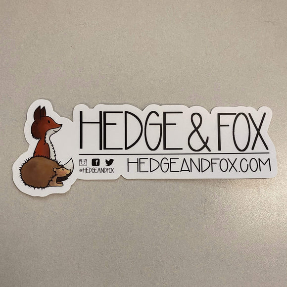 Hedge and Fox Stickers/Magnets H+F  Bumper Sticker