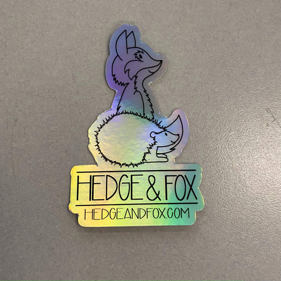 Hedge and Fox Stickers/Magnets Mini H+F Halographic Sticker 2